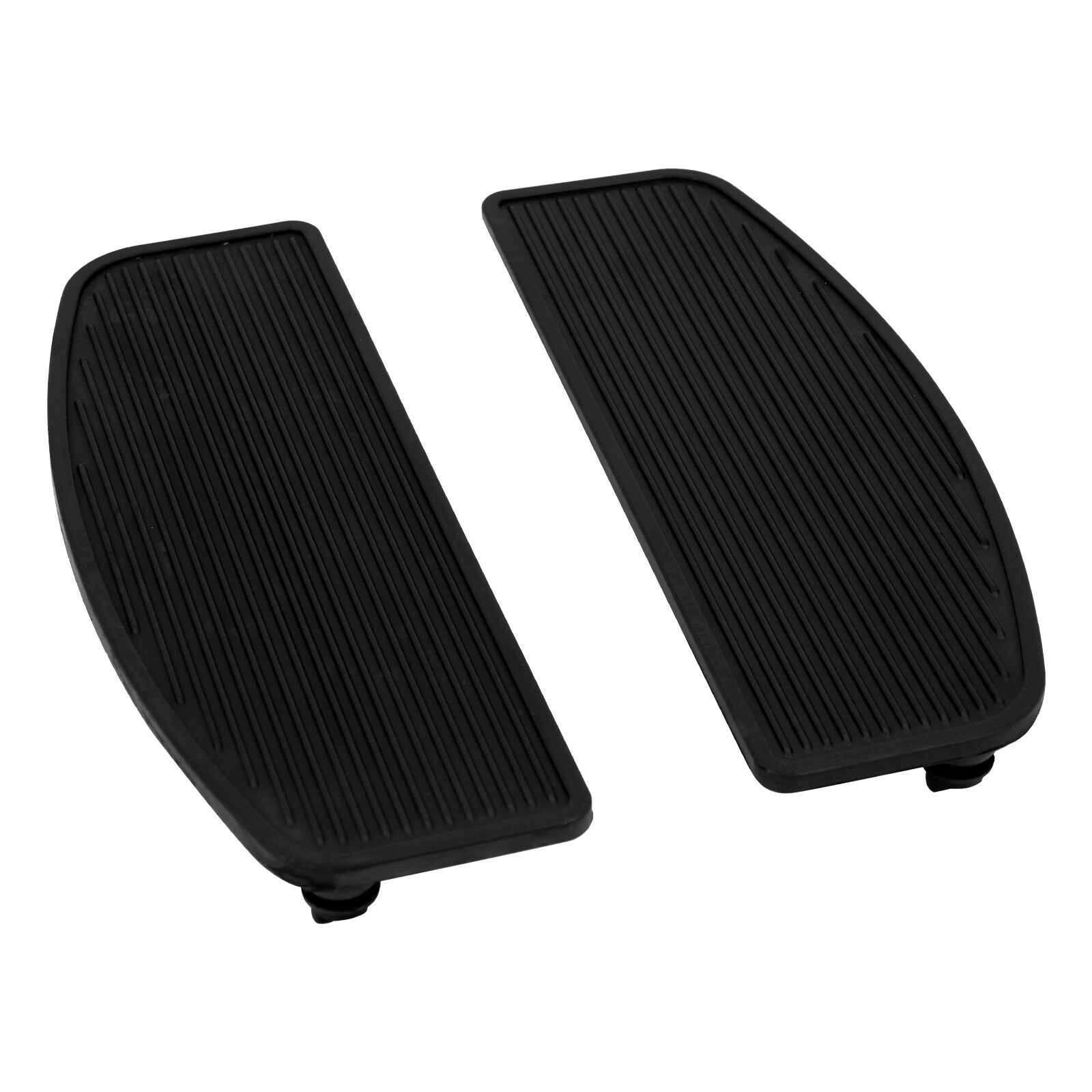 Front Driver Rubber Insert Floorboards Pads for Harley Electra Road Glide Dyna