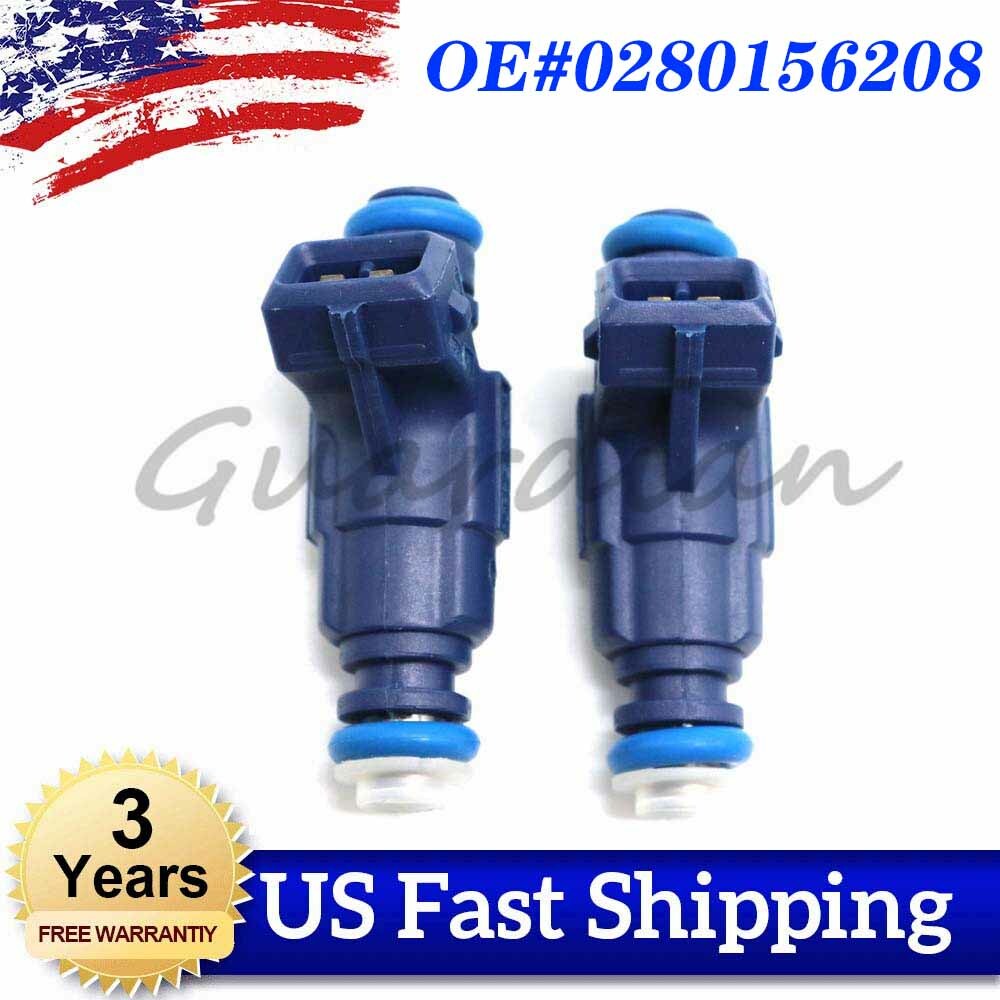 2 fuel injectors 0280156208 for Polaris RANGER XP SPORTSMAN 700/800 EFI RZR
