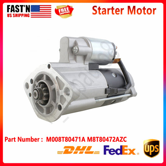 NEW 11T 24 VOLT STARTER FITS for MITSUBISHI INDUSTRIAL APPS M008T80471A M8T80472AZC