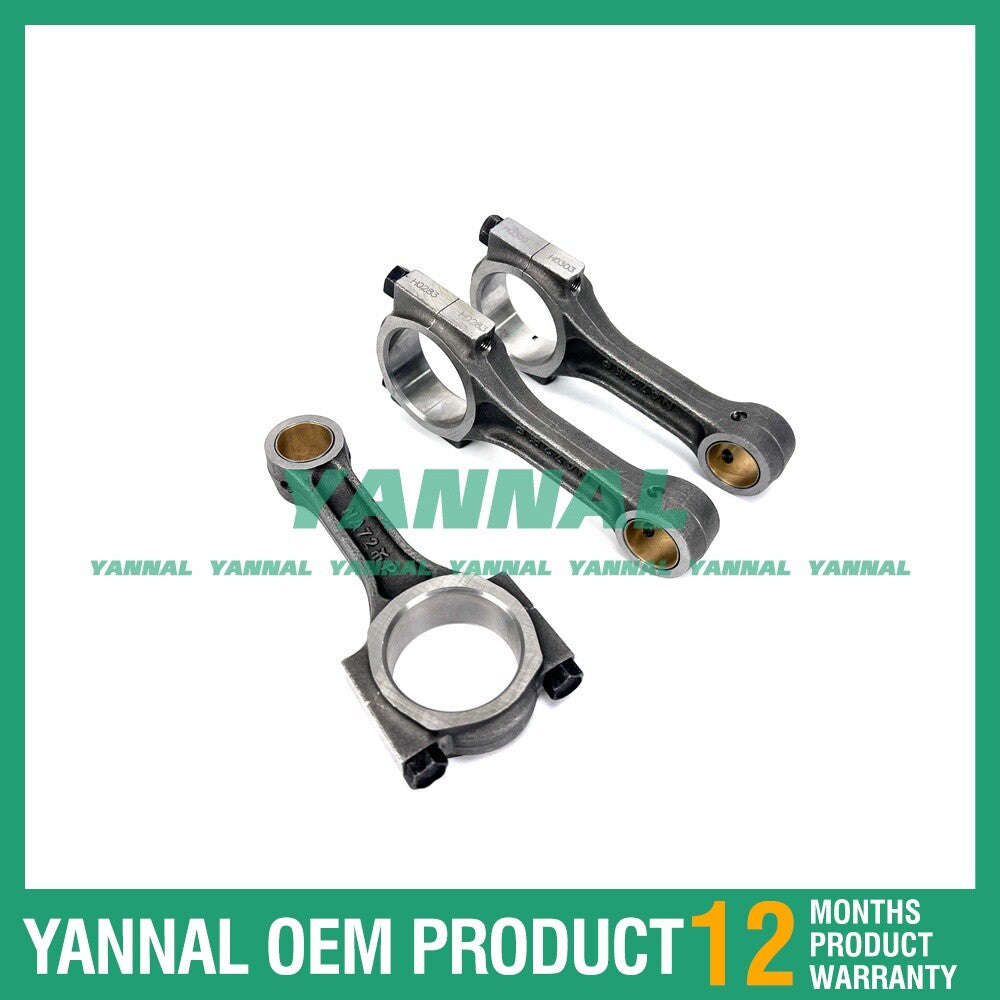 The connecting rod is suitable for Yanmar engines 3T72-LTB, 3TN72, 3T72, 3T72HA, 3T72HL, and 3T72SB.