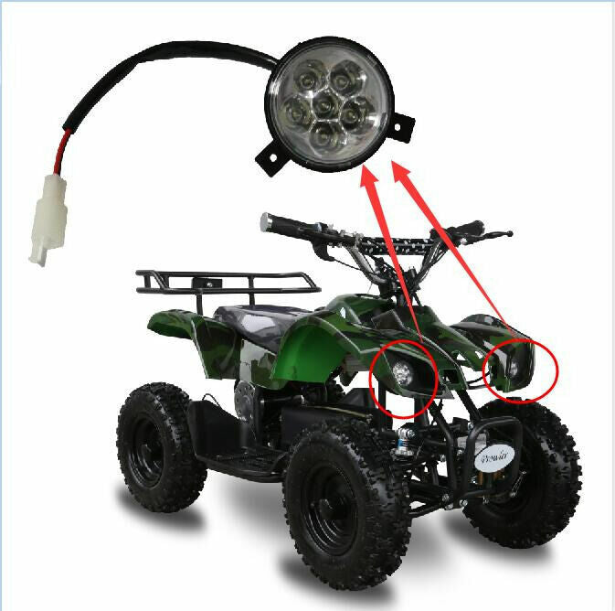 Gokart for Mini Pocket Chopper Bike 33cc 43cc 49cc 50cc 90cc Headlight