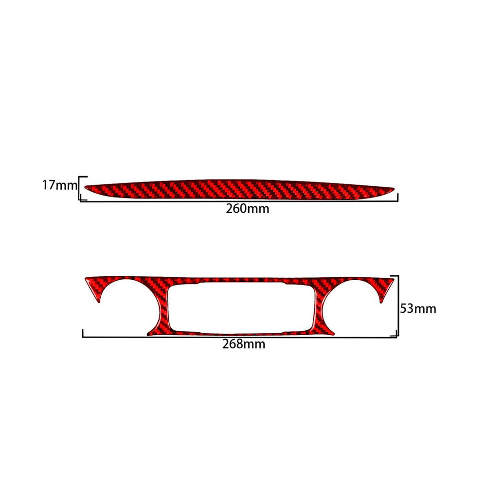 Red Carbon Fiber Climate control Cover Trim For Silverado for GMC for SIERRA 2014-2018