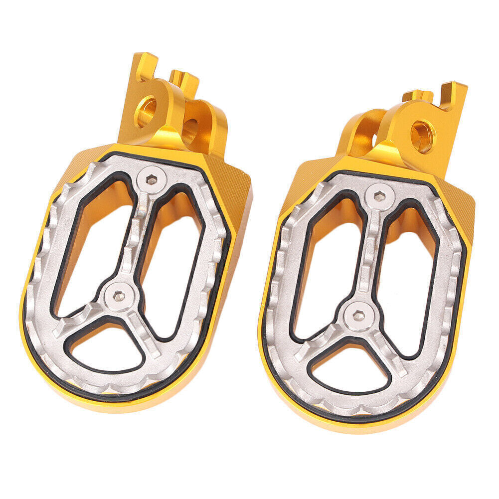 2PCS Shark Teeth Racing Foot pegs for Kawasaki KX250 KX250F KX450F KLX450 08 -15