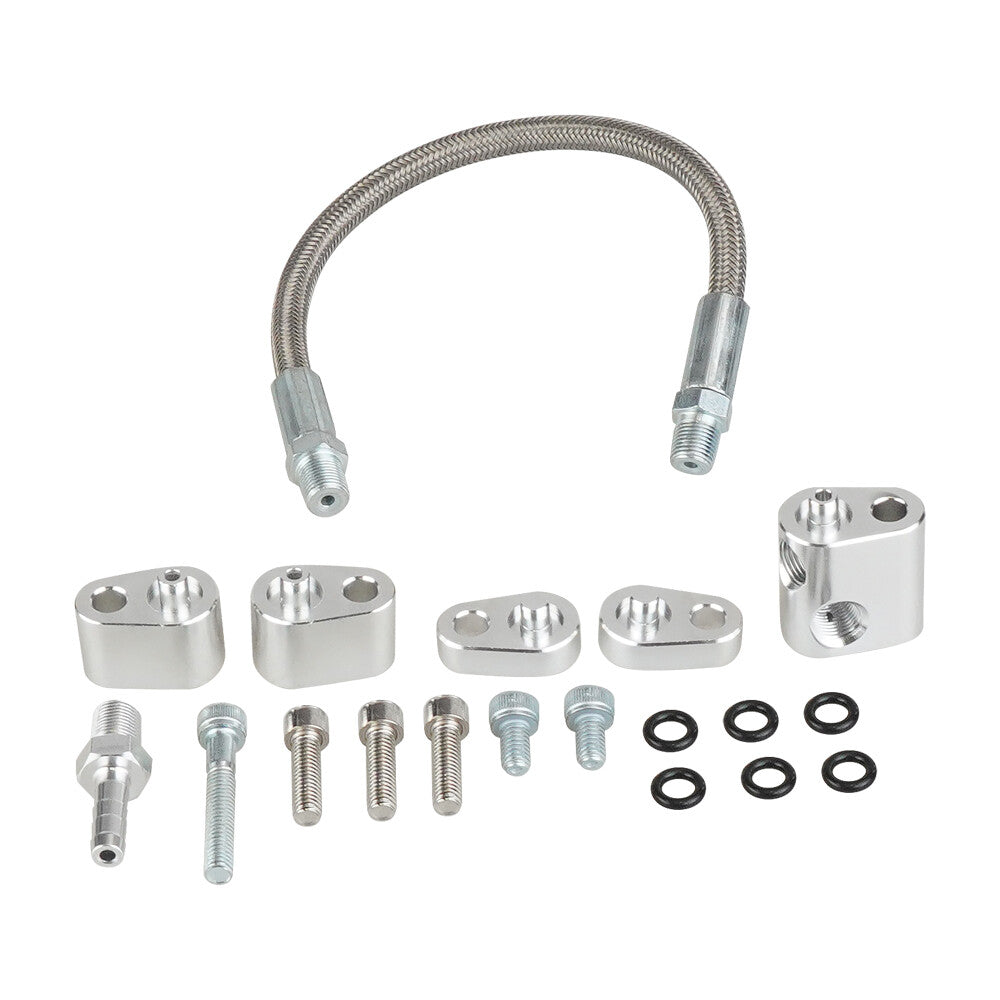 Pro Throttle Body Bypass Hose kit for GM LS Coolant / Steam Port Crossover Hose
