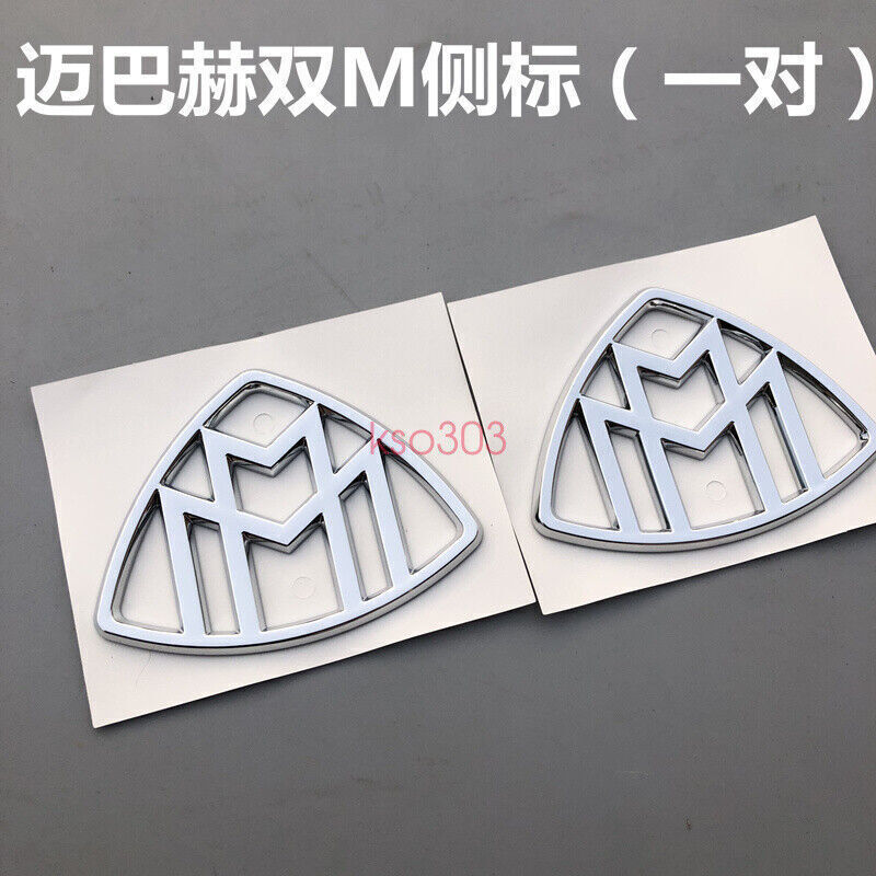 Chrome S600 + for MAYBACH + 4 MATIC Emblem Auto Front Badge for AMG S600