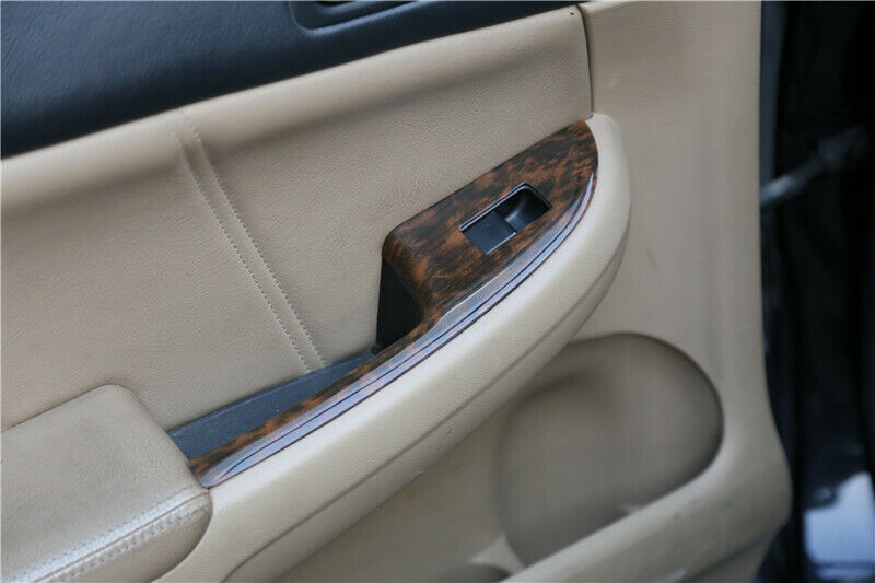 for Honda Accord 7th 2003-2007 Wood Grain Window Lift Panel Switch Cover Trim 4x