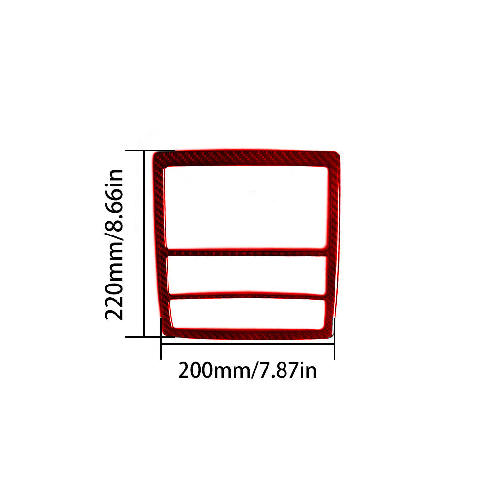 Red Carbon Fiber Overhead Readling Light Frame Trim for Toyota for Camry 2007-2011