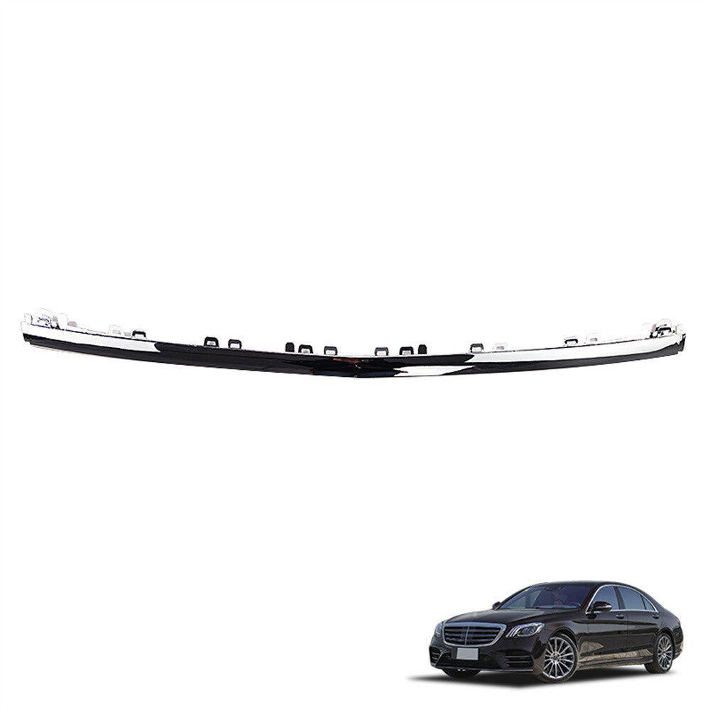 Front Bumper Lip Chrome Trim Molding Insert Cover for Benz S450 S560 W222 18-20