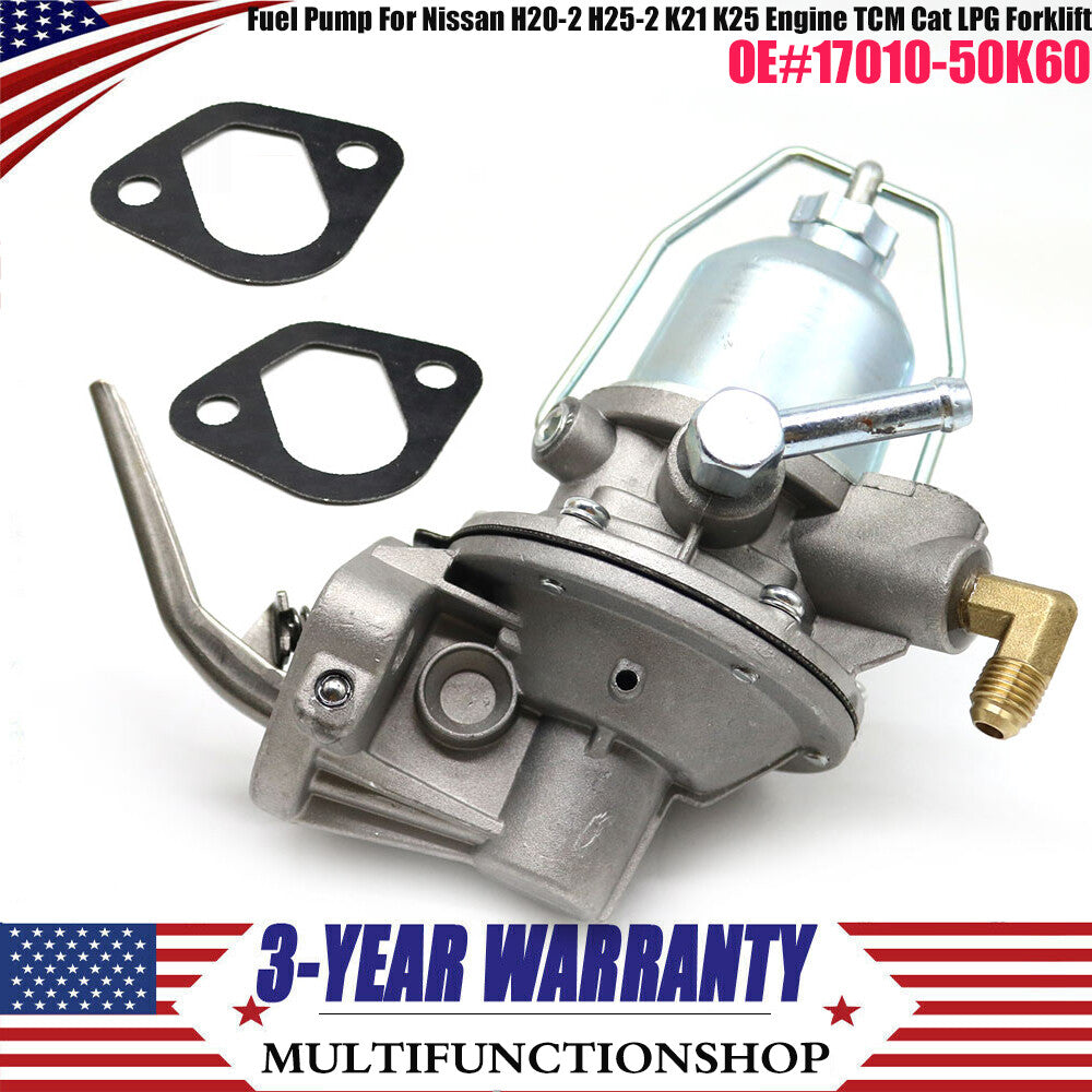 17010-50K00 Fuel Pump for Nissan H20-2 H25-2 K21 K25 Engine TCM Cat LPG Forklift