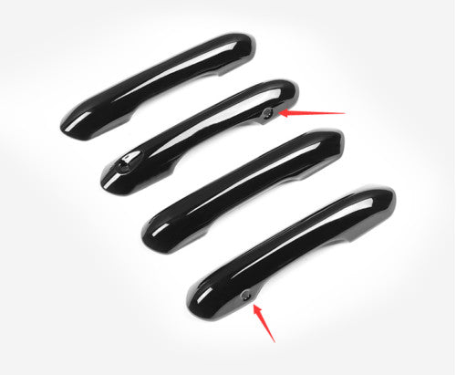 Fit for Ford Explorer 2020 2021 Glossy Black Side Door Handle Cover Trim 4pcs