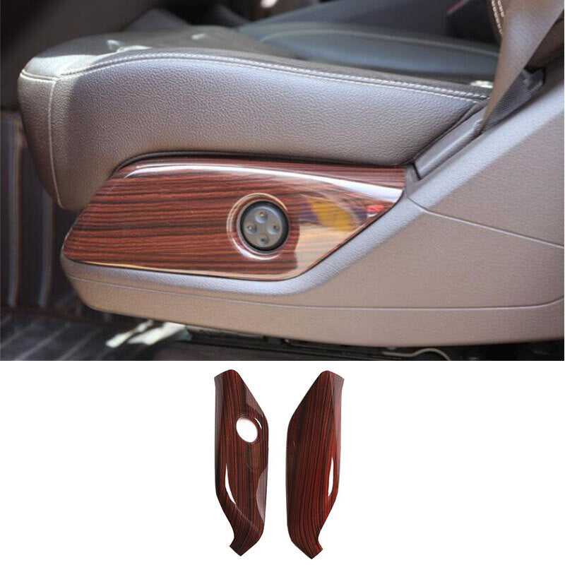 Fit for Benz GL ML 2012-2015 Red Wood Grain for Seat Adjustment Button Panel Trim