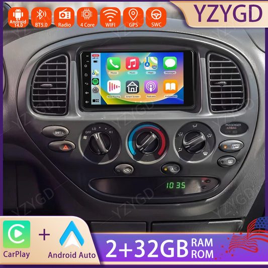 7inch Android 14 Car Radio for Toyota Tundra 2003-2006 Carplay GPS Stereo Screen