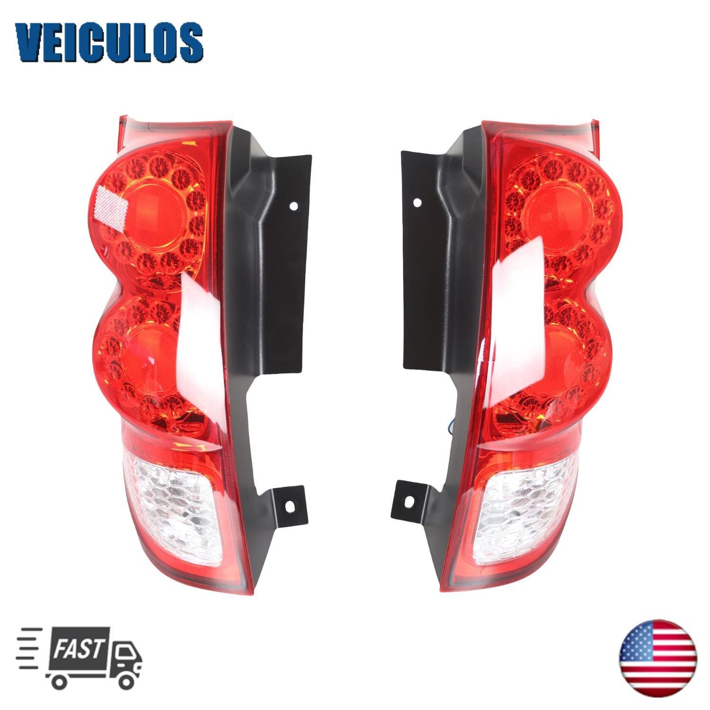 For 2011-2020 for Dodge Grand Caravan LED Tail Lights Lamps Driver Passenger Side