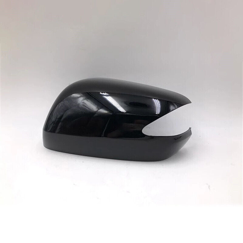 Black Left Rearview Door Mirror Cover Shell Cap Fit for Honda Jazz Fit 2009-2014