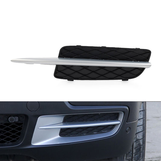 Closed Front Bumper Fog Light Grill Lower With Silver Trim for BMW X5 E70 X6 E71
