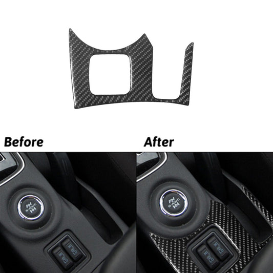 Carbon Fiber Heated Seats Surround Cover Trim for Mitsubishi Outlander 2014-2016