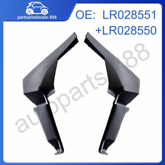 A pair of front bumper-mounted extended wheel arches fit the for Range Rover Evoque 2012-2015.