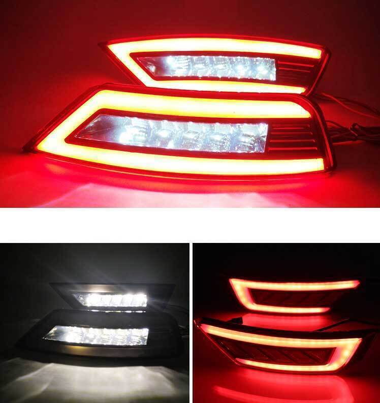 Rear Fog Light Bumper Light Brake lights Kit for Ford Escape Kuga 2013-2019 LED
