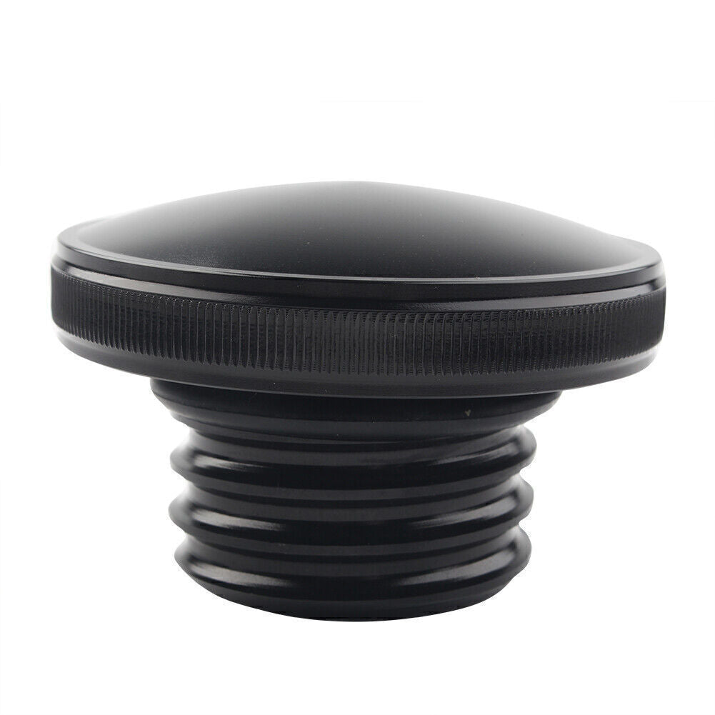Gas Cap Fuel Tank Right-hand Thread Smooth Fit for Harley Sportster Dyna Softail Blk