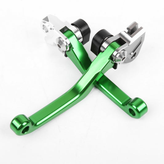 for Kawasaki KX250 2000-2004 Clutch Brake Levers Pivot Green US 2003 2002 2001