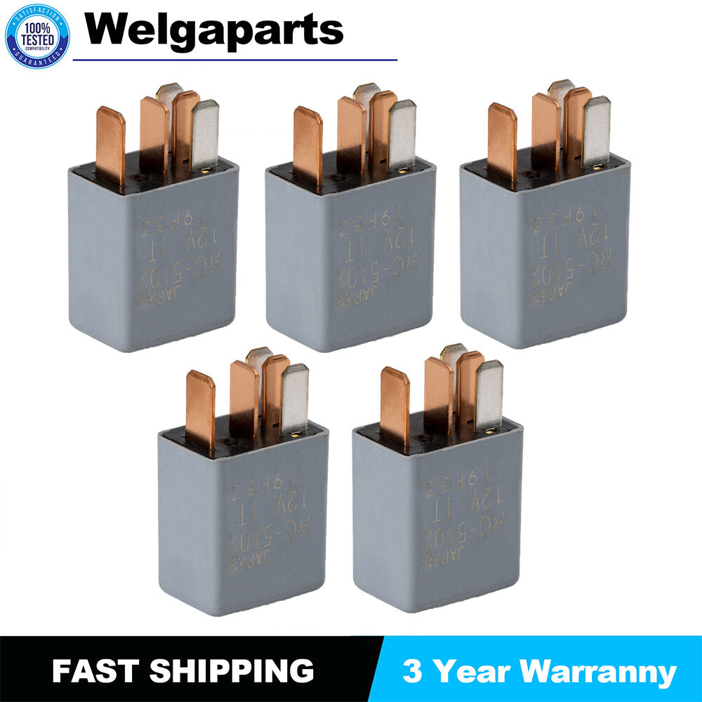 5X 39794-S10-003 RC-5102 Power Relay 5-Pin for Honda Accord for Civic for Acura ILX MDX