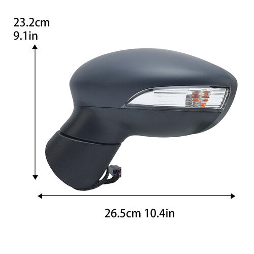 F¨¹r for Ford Fiesta MK7 2008-2012 Links Au?enspiegel Elektrisch Beheizbar 8 Draht