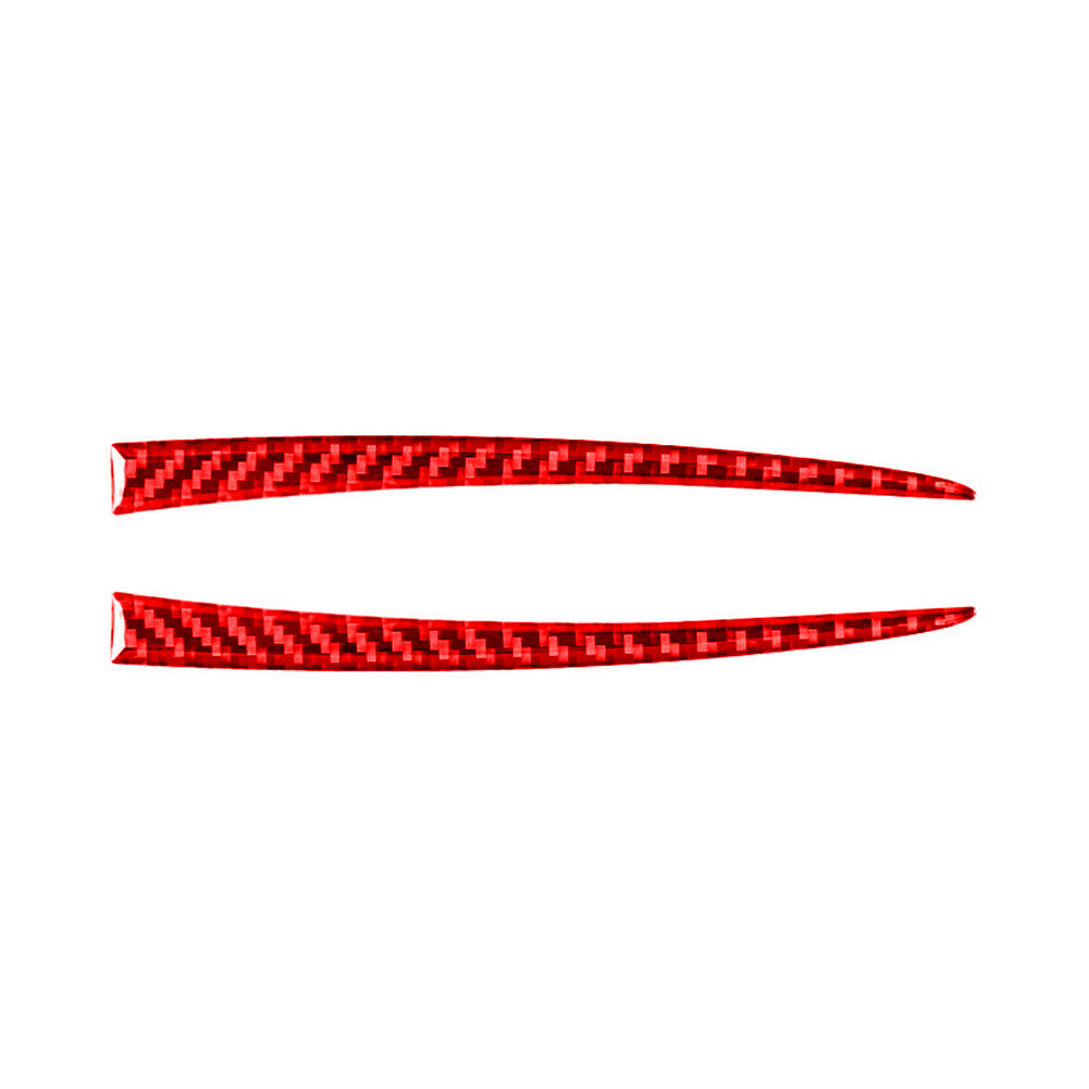 Red carbon fiber molding for rear-view mirror trim for Porsche Taycan 2019-22