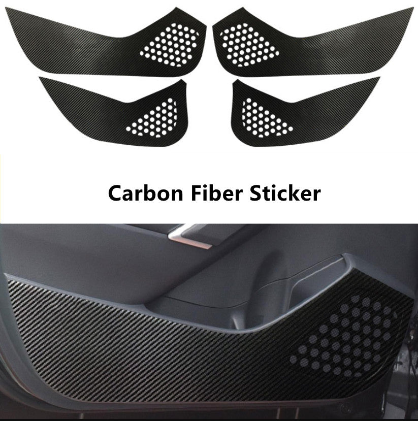 Carbon Fiber Sticker Car Door Anti Kick Cover for Toyota for Corolla Cross 22-24