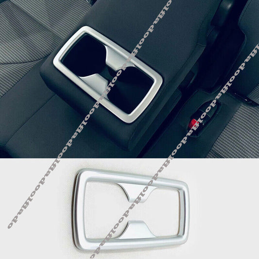 for Toyota Highlander 2020-2022 Silver Interior Rear Water Cup Holder Cover Trim
