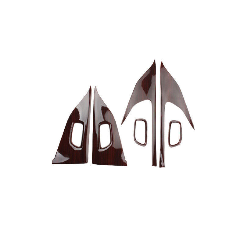 Inner Door Panel Cover Trim Inner Fit for Nissan Murano 2015-21 Red Wood Grain