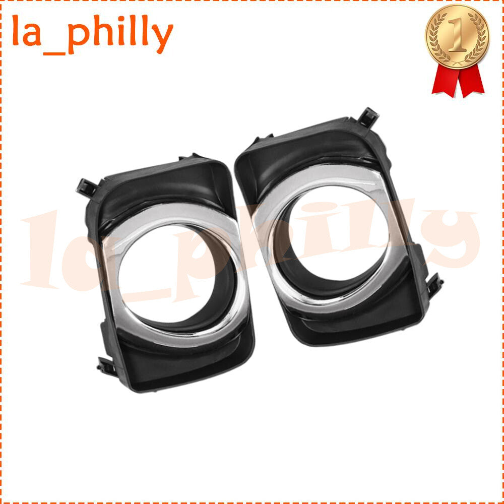 2pcs Fits for Toyota for Camry Hybrid Front LH+RH Bumper Fog Lamp Light Grille Cover