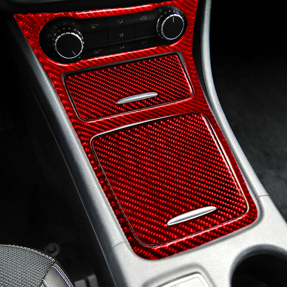 3X Red Central Control Trim Cover for Mercedes Benz CLA 2014-2018/GLA 2015-2018