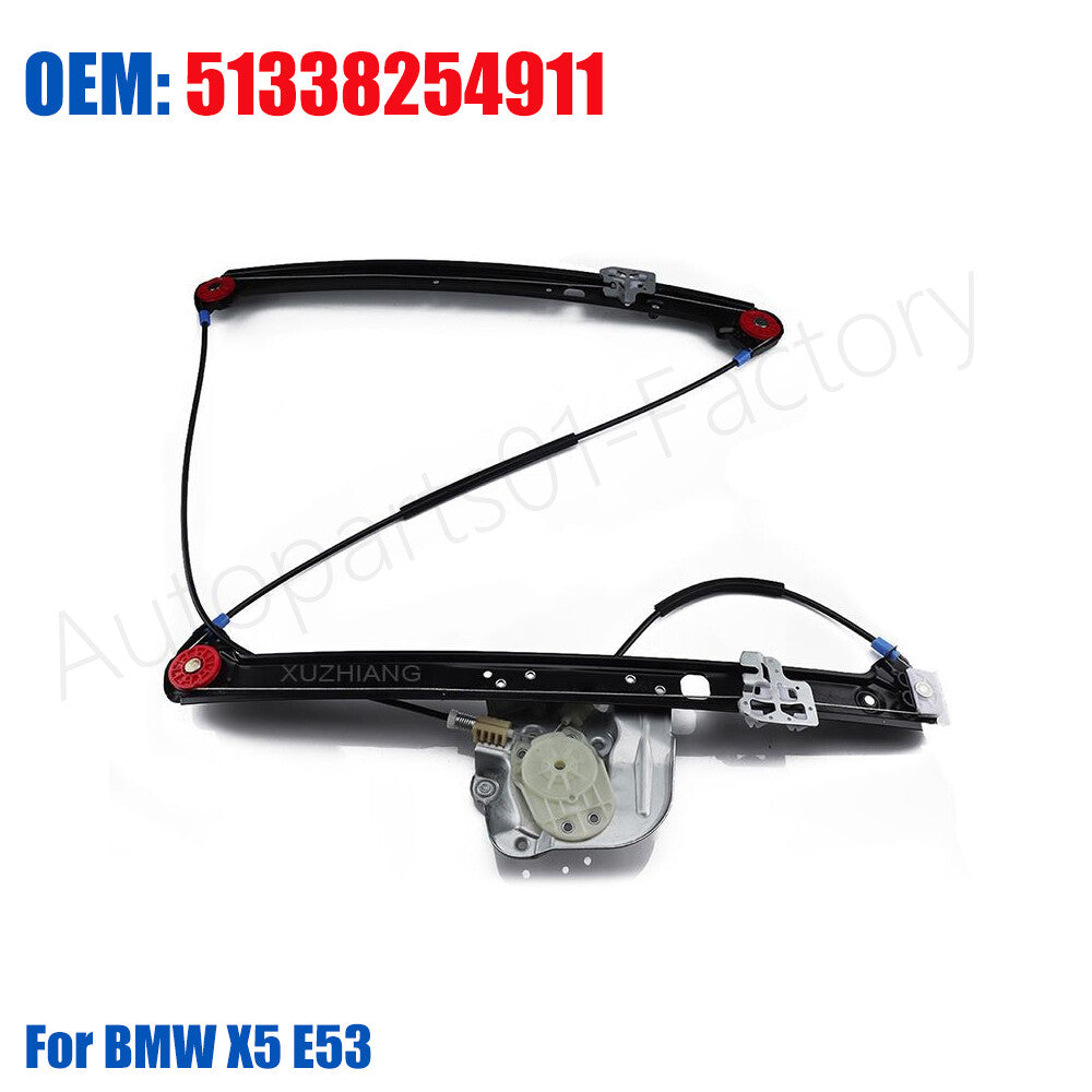51338254911 Power Window Lifter Regulator Front Left Side for BMW X5 E53