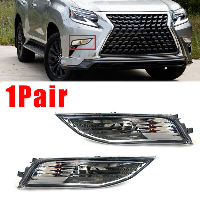 1Pair Front bumper Turn Signal lamp fog lamp For 2014-2020 for Lexus gx460 gx400