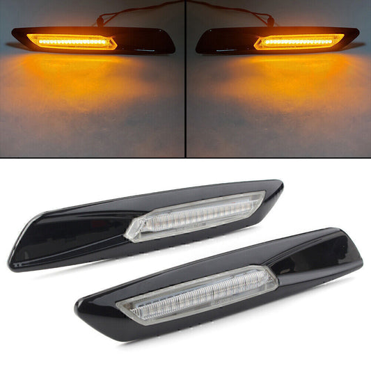 F10 Style Amber LED Side Marker Lights for BMW 1 3 5 Series E81 E82 E87 E88 E90