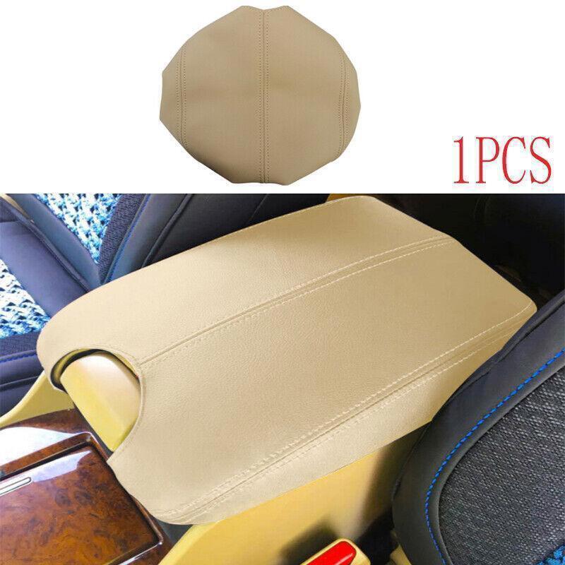 1X Beige PU Leather Middle Console Armrest Box Cover Trim for Honda Accord 08-12