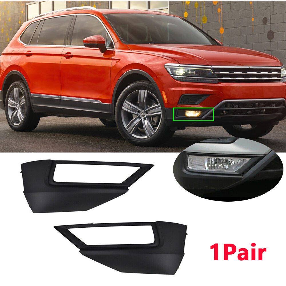 for VW for Tiguan 2018 2019 2020 Front Fog Lamp Light Grille Cover Trim LeftRight