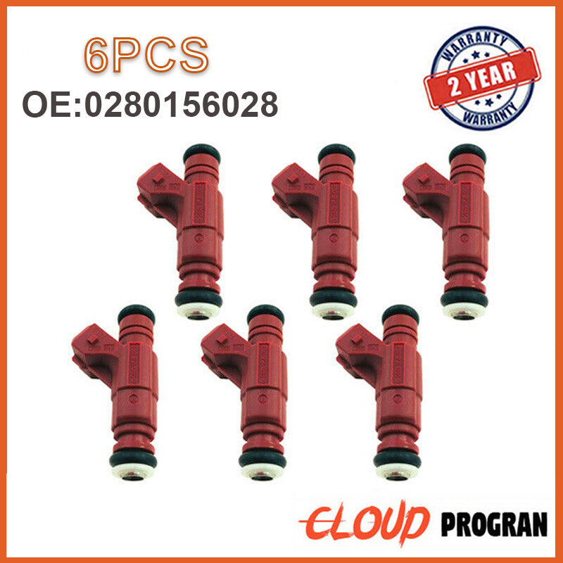 6Pcs for FORD EXPLORER for MERCURY MOUNTAINEER 4.0L 01-04 FUEL INJECTOR 0280156028