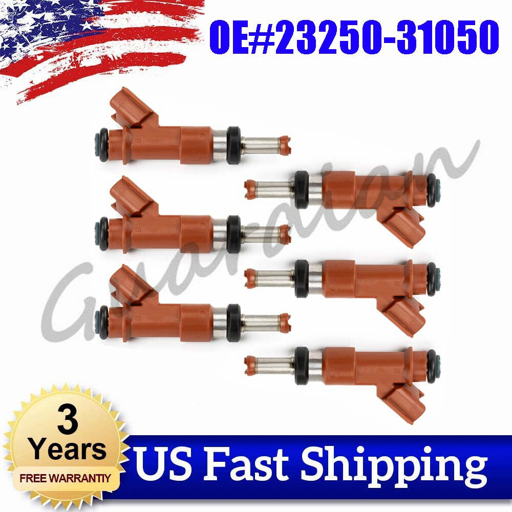 6PCS 23250-31050 Fuel Injector for Toyota for Camry Highlander for Lexus ES350 RX330