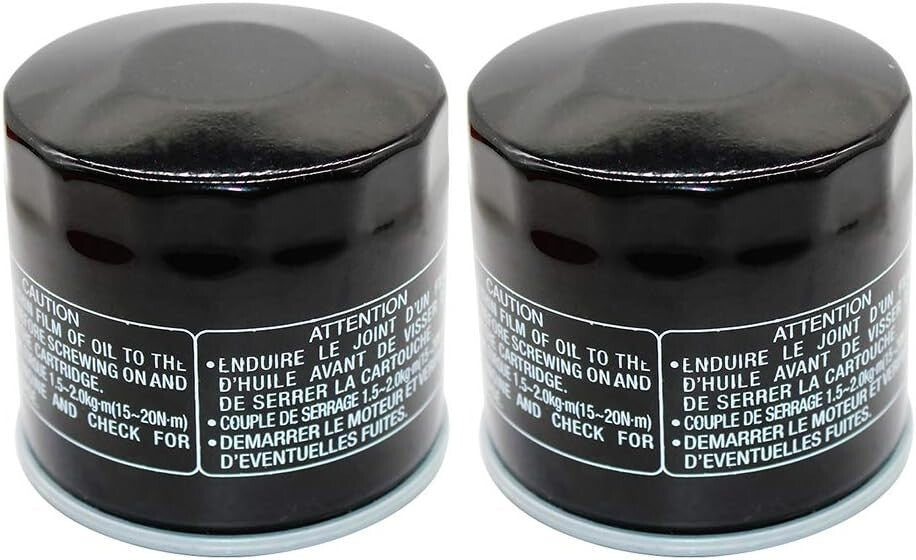 2 Pack Compatible Motorcycle Oil Filter for Suzuki LTF500F Vinson 4X4 500