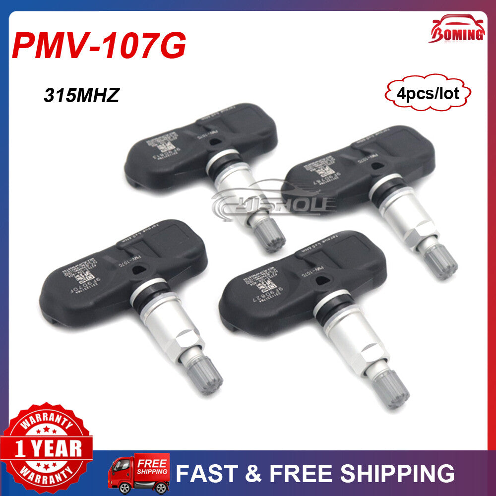 4PCS TPMS TIRE PRESSURE SENSOR 42753STKA04 PMV-107G for Acura for Honda NEW