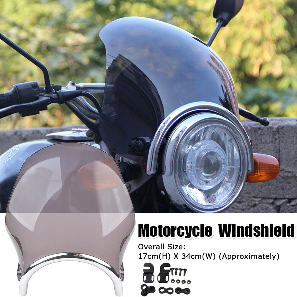Round motorcycle windshield, headlight fairing, suitable for Honda , for Yamaha , and for Suzuki