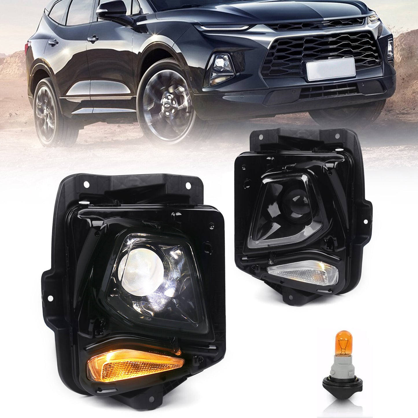 ¡¾w/ HID Kit¡¿2P For 2019-2022 for Chevy Blazer HID/Xenon Headlights Lamp Assembly LR