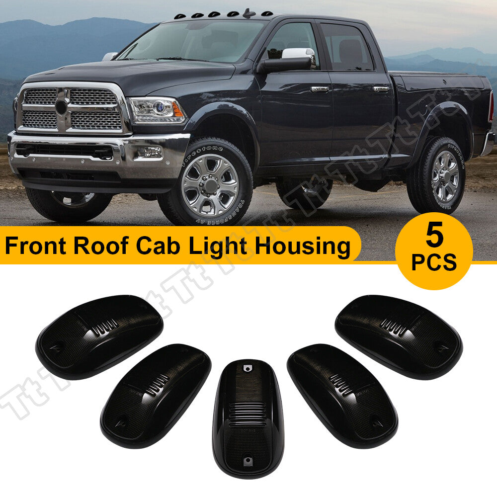Cab roof marking daytime running light housing smoked for 03-18 for Dodge for Ram 1500 2500 3500