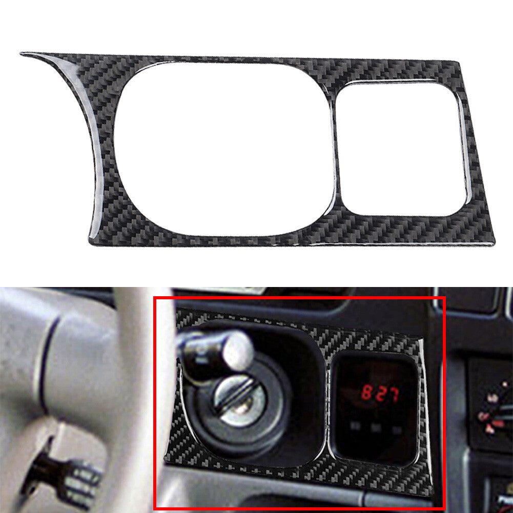 Carbon Fiber Ignition Switch Keyhole Cover Trim for Toyota Tacoma 2001-2004