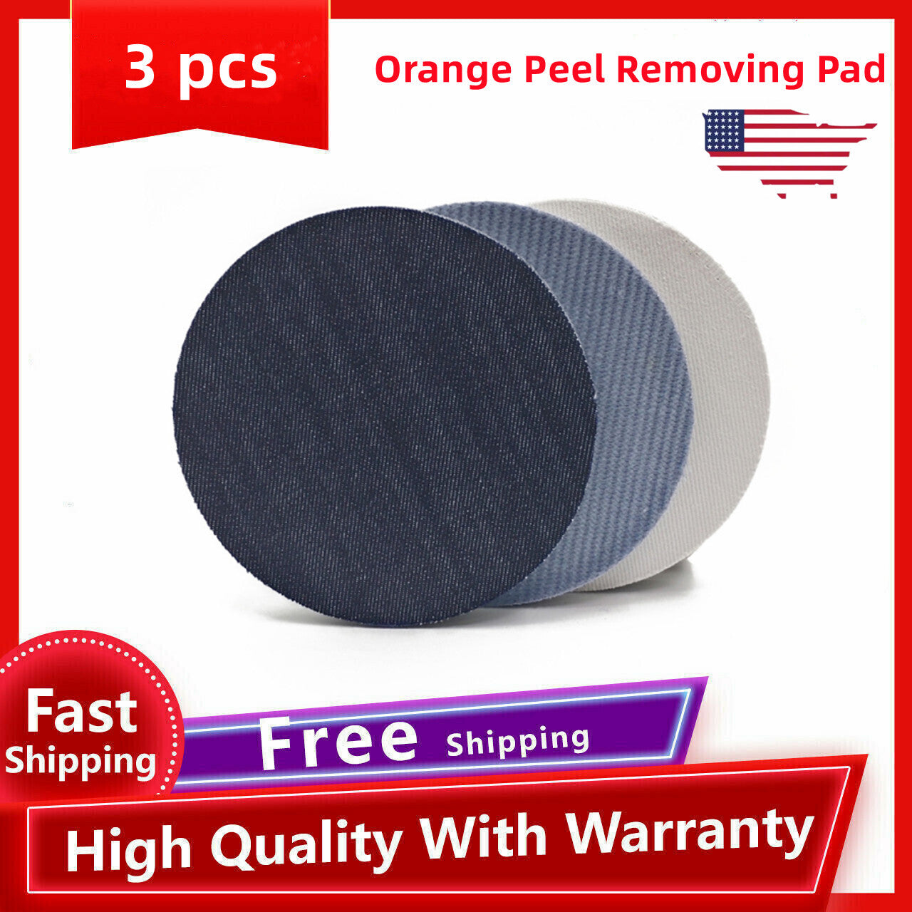 Car polishing pad, orange peel removal polishing pad, denim sanding polishing pad