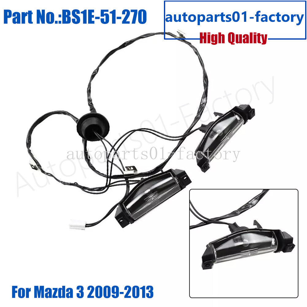 BS1E-51-270 Rear License Plate Light Assembly for Mazda 3 2009-2013