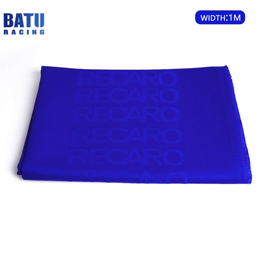 1M¡Á1.6M Blue JDM Recaro Fabric Cloth For Car for Seat Panel Armrest Decoration DIY