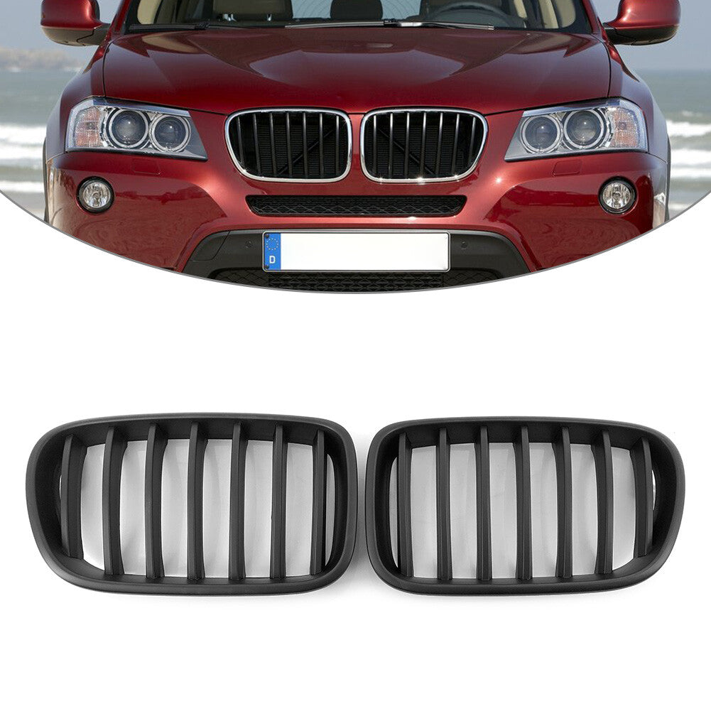 Front Radiator Kidney Grille for BMW X3 F25 2009-2017 51117237422