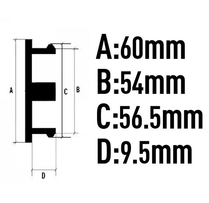 4x60mm Light Badge Wheel Center Cap Hub Cap Edge Cap Badge Black Chrome Plating